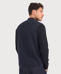 Heren gilet blauw