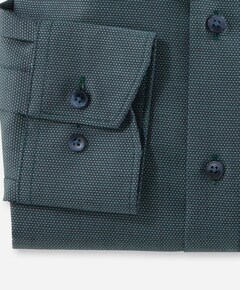 Heren overhemd lange mouw groen