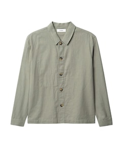 Heren overhemd lange mouw groen