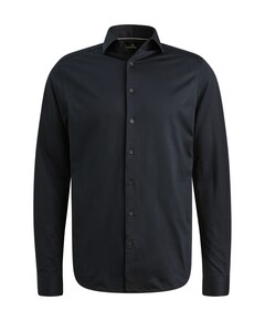 Heren overhemd lange mouw blauw