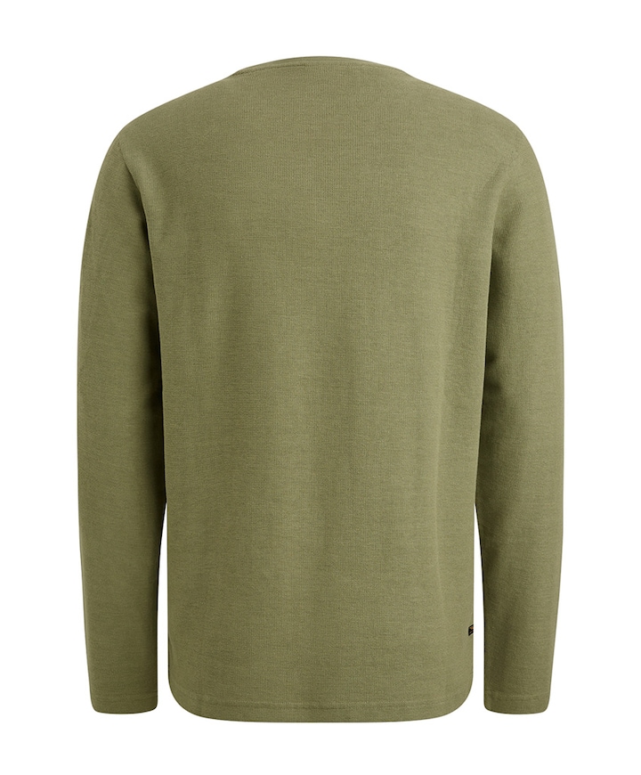 Heren longsleeve groen