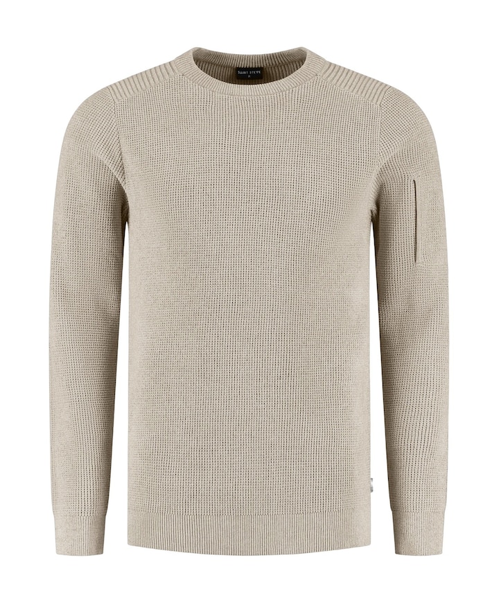 Heren trui beige