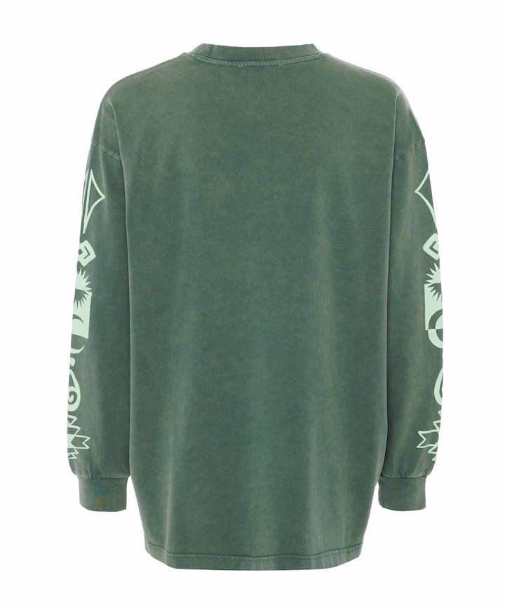 Dames longsleeve groen