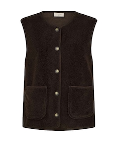 Dames gilet bruin