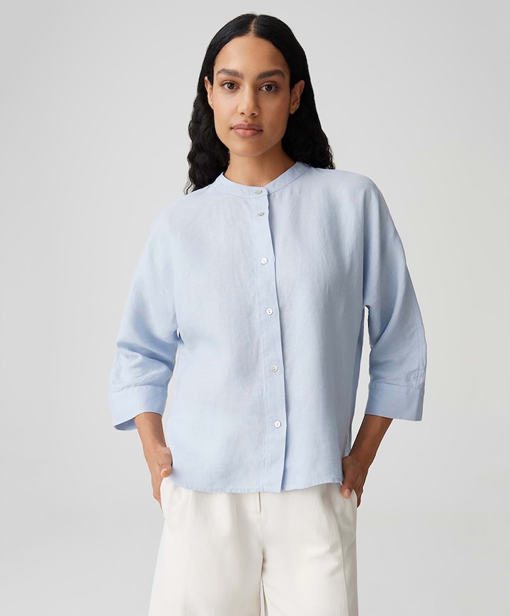 Dames blouse blauw