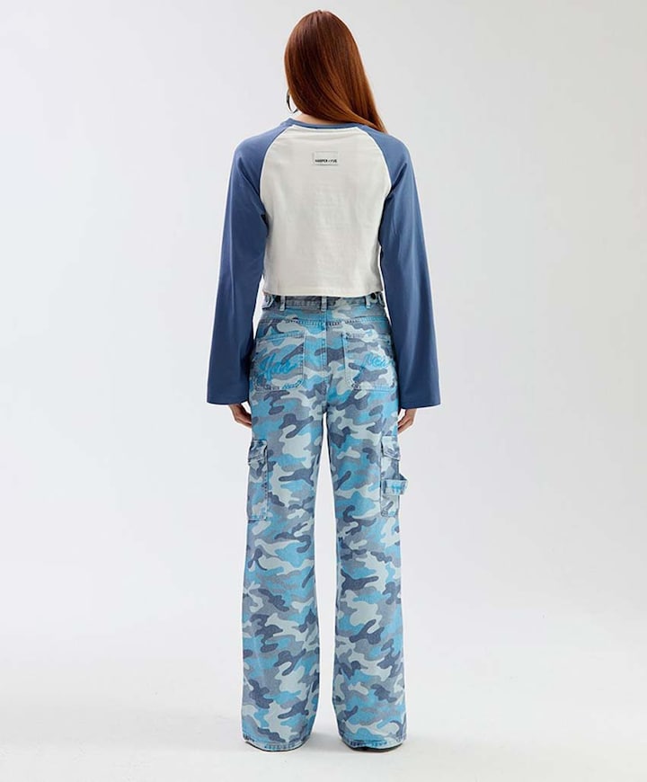 Dames longsleeve blauw