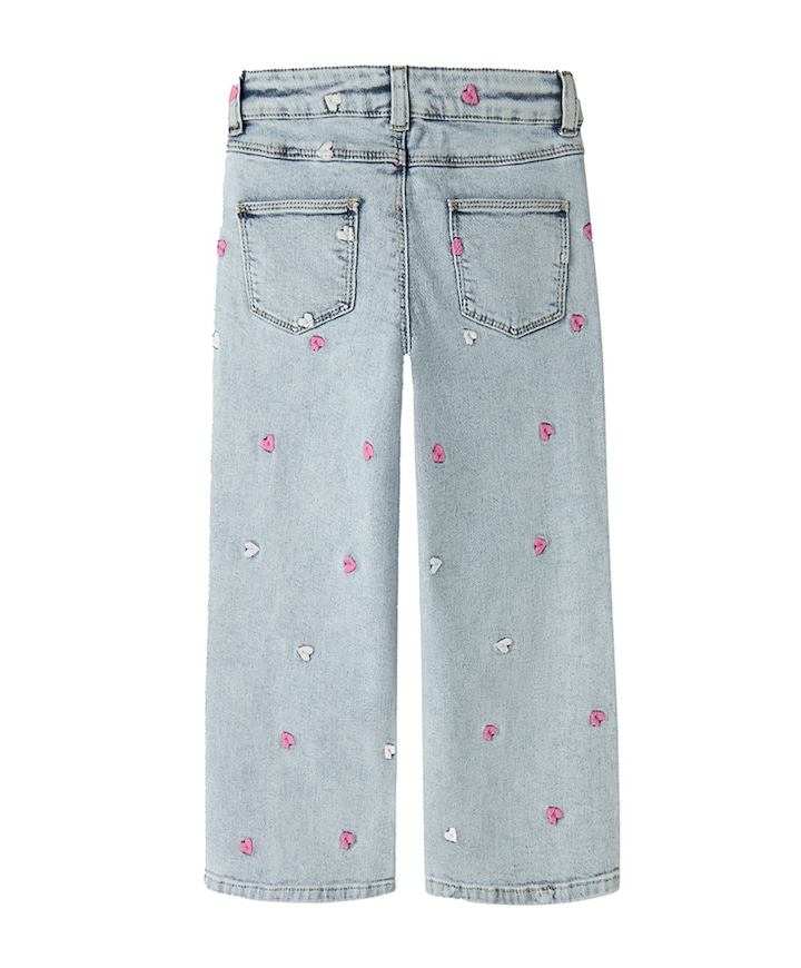 NMFROSE WIDE EMB 2633-FR NOOS meisjes jeans blauw