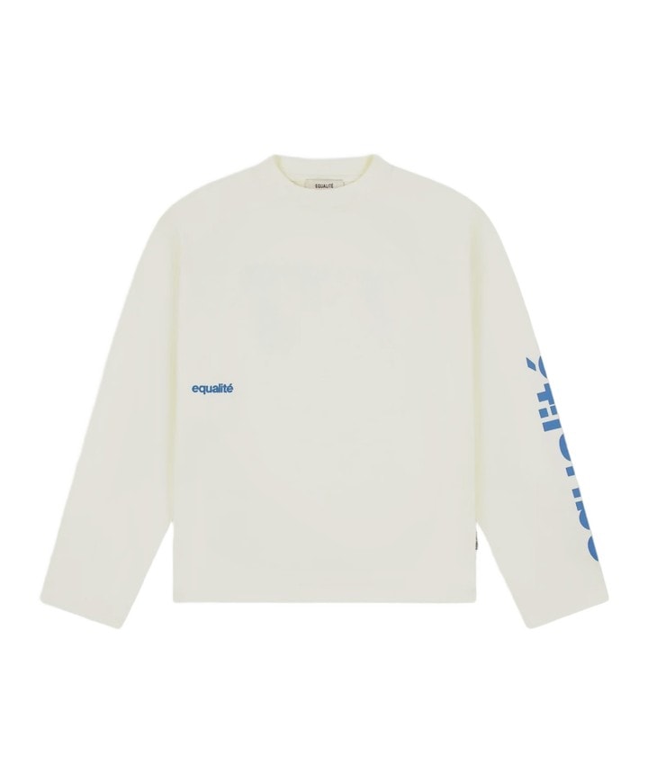 Uniseks longsleeve ecru