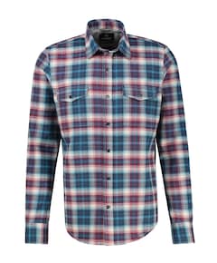 Heren overhemd lange mouw rood