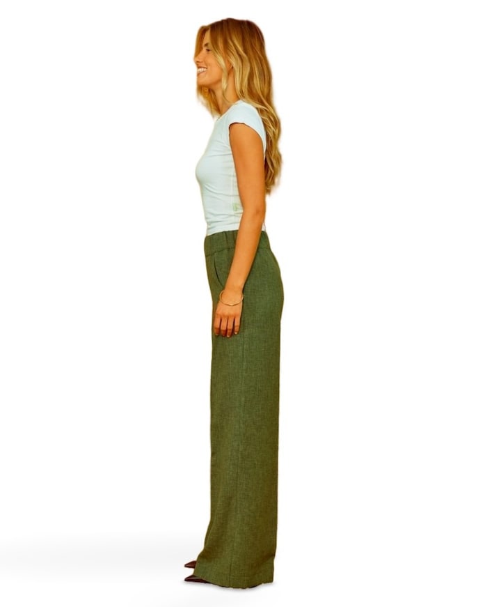 Woody Lush dames pantalon groen