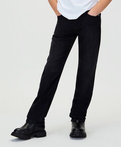 REG STRAIGHT WASHED BLACK jeans grijs