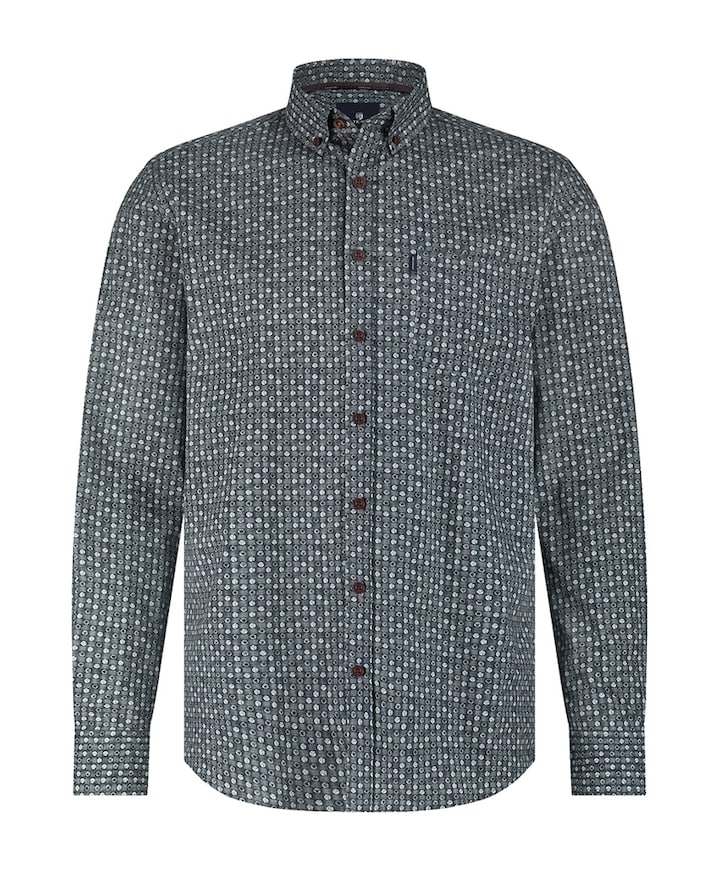 Overhemd lange mouw groen