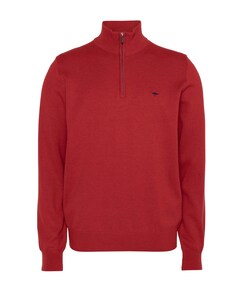 Heren trui met rits rood