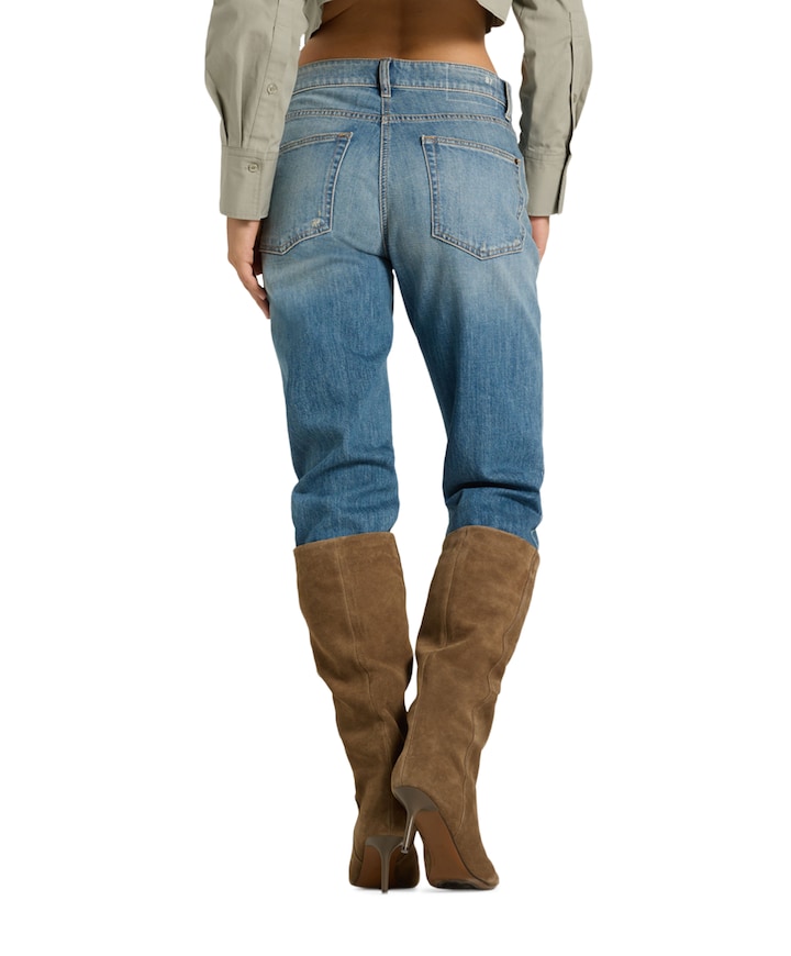 Gini long dames jeans blauw