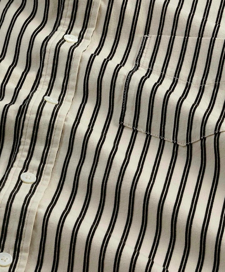 Heren overhemd lange mouw ecru