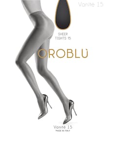 Dames panty Vanite 15 denier zwart