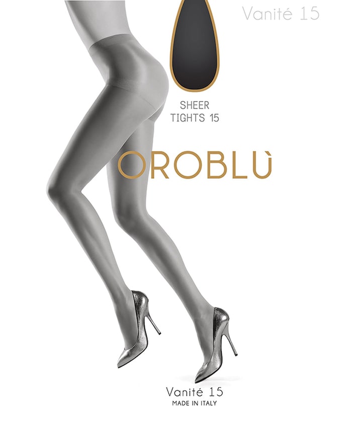 Dames panty Vanite 15 denier zwart