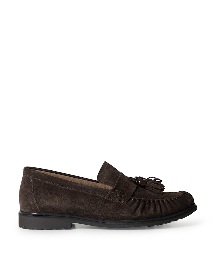 dames loafers bruin