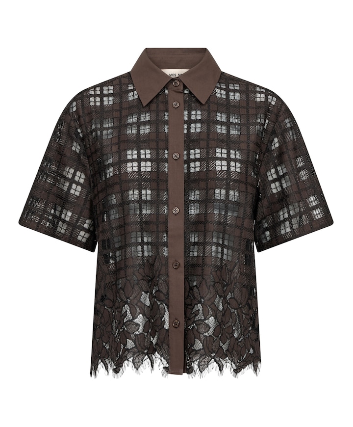 Dames blouse bruin