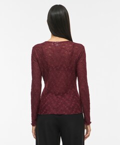 Dames longsleeve bordeaux