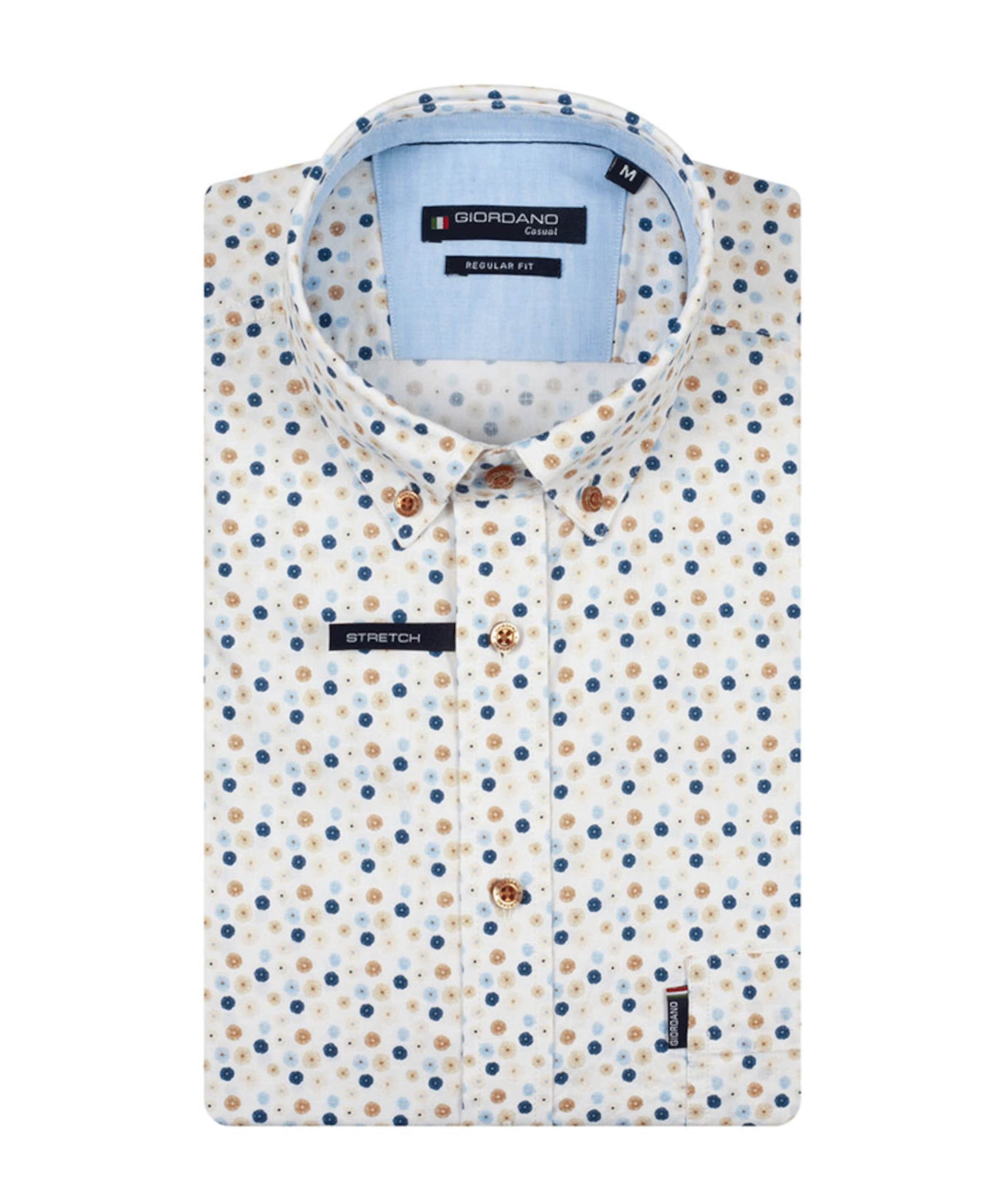 Heren overhemd lange mouw blauw