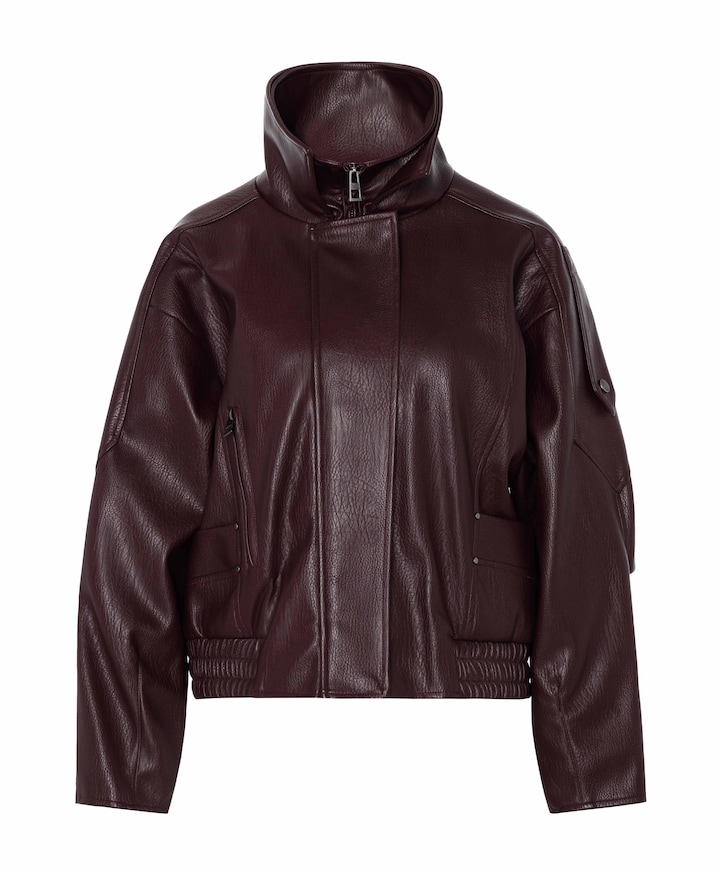 Dames jas bordeaux