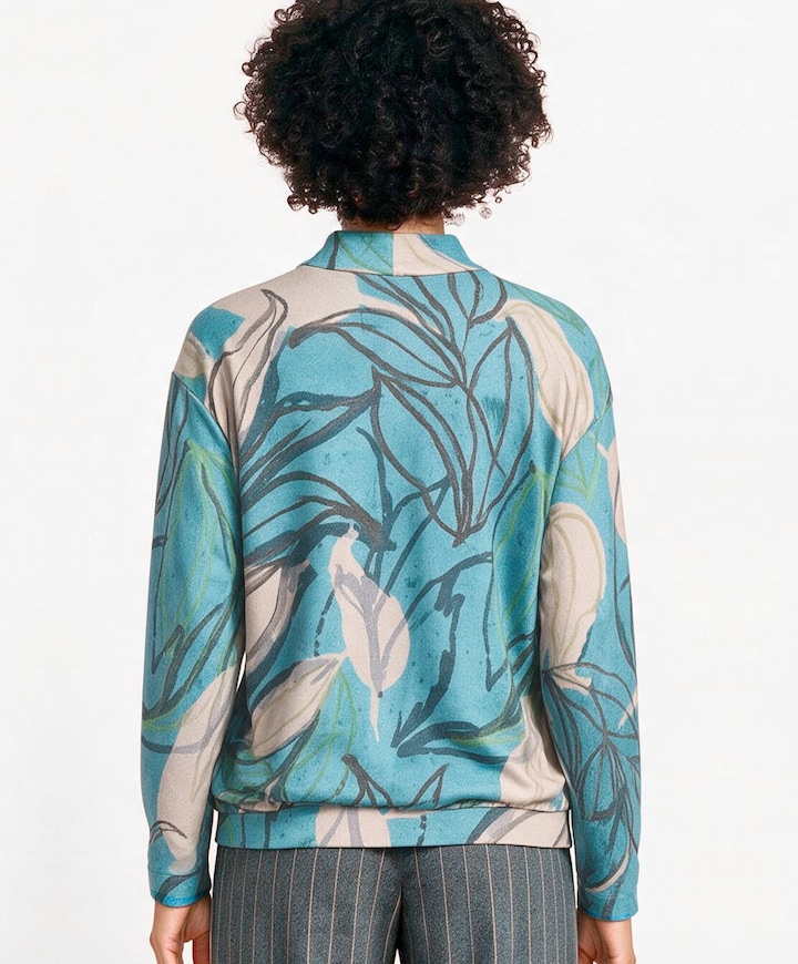 Dames longsleeve blauw