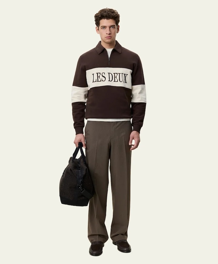 Heren sweater bruin