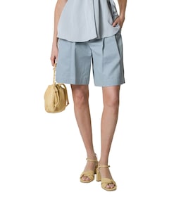 Bermuda dames broek blauw