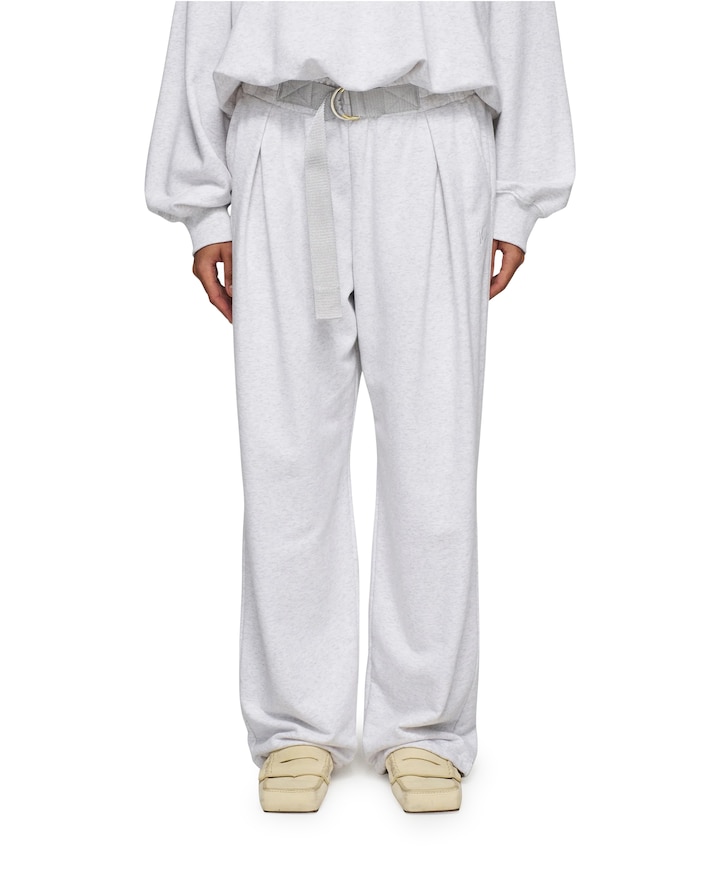 belt jogger broek ecru