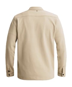 Heren overhemd lange mouw beige