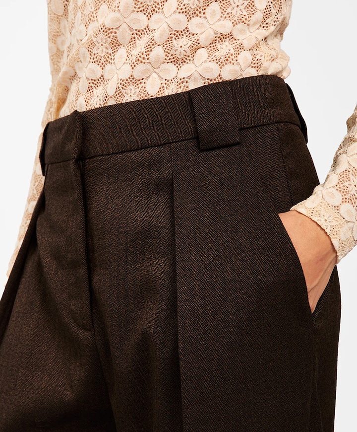 VAJEN PES 444 dames broek bruin