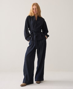 Dames blouse blauw