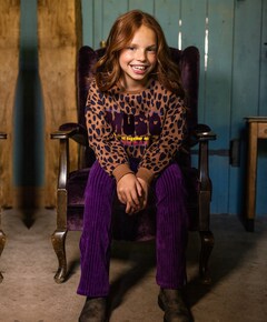 Meisjes sweater bruin