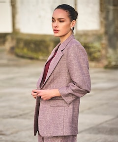 Dames blazer bordeaux