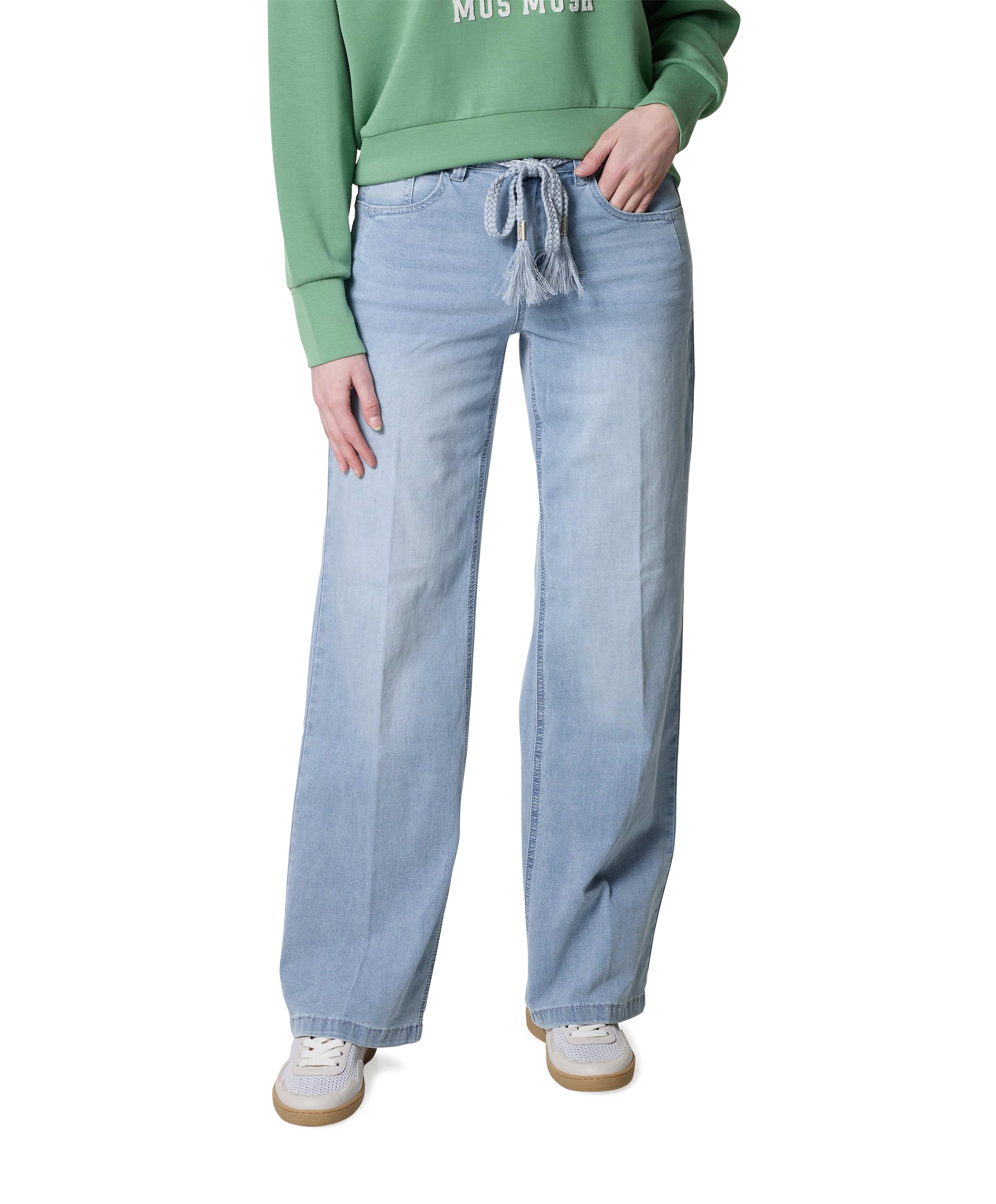 Colette & Belt White Bleach dames jeans blauw