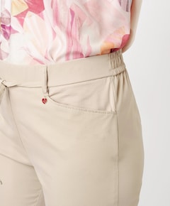 Scarlet Wide Leg 6/8 dames broek beige