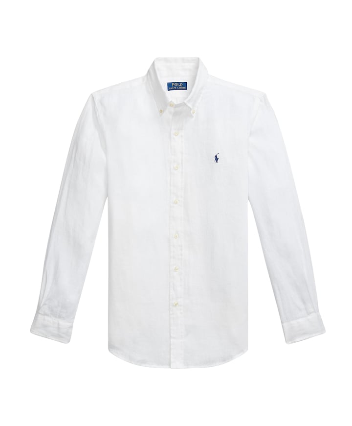 Heren overhemd lange mouw wit