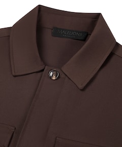 Heren overshirt bruin
