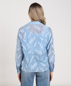 Dames blouse blauw