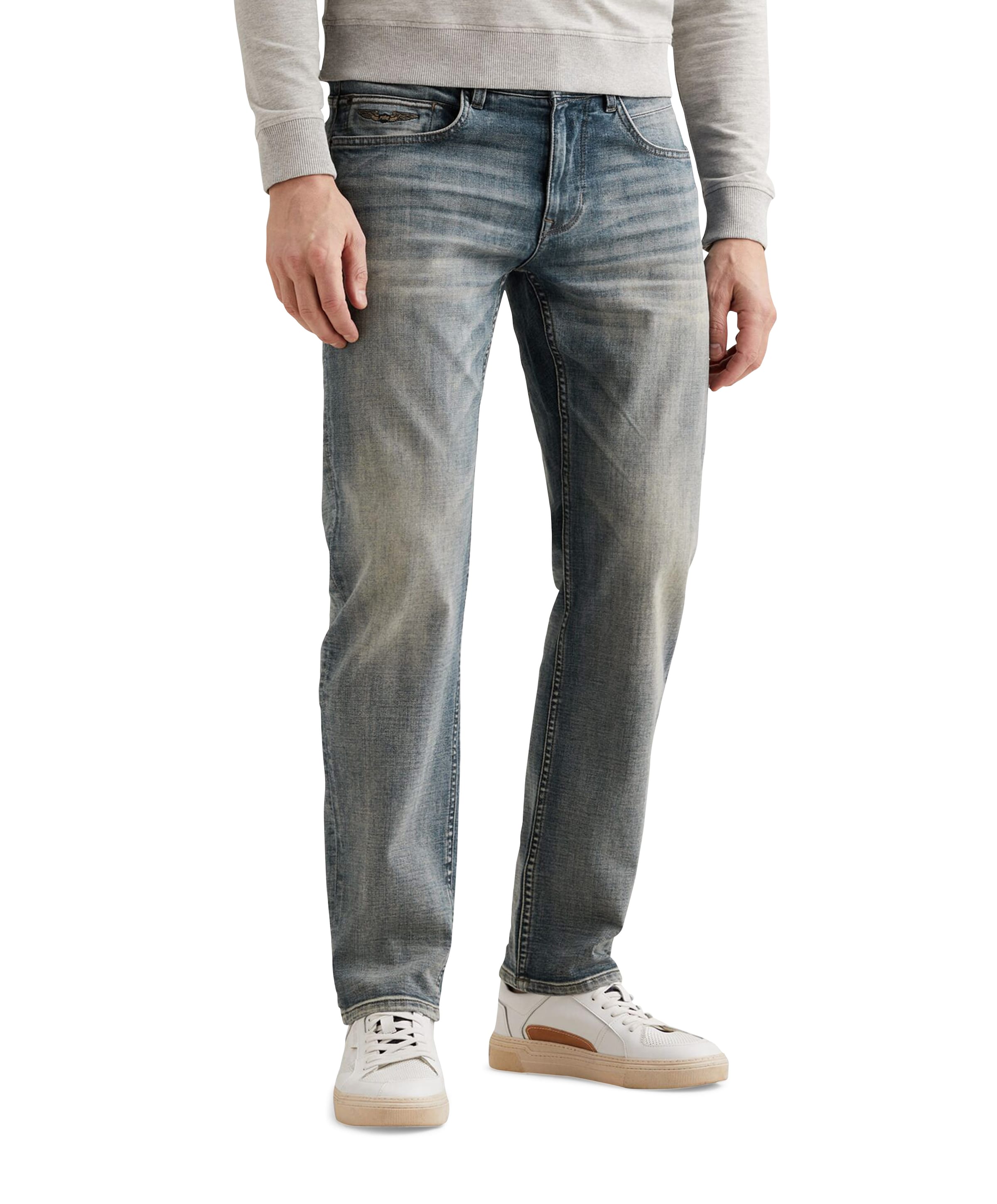 WINGLOAD CROSS HATCH BLUE heren jeans blauw