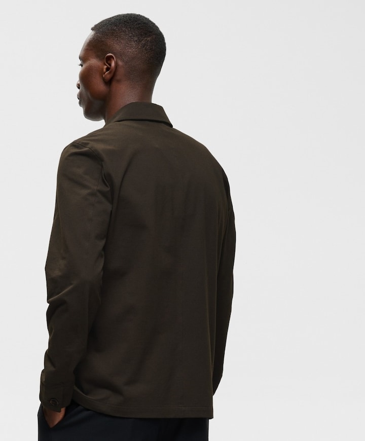 Heren overshirt bruin