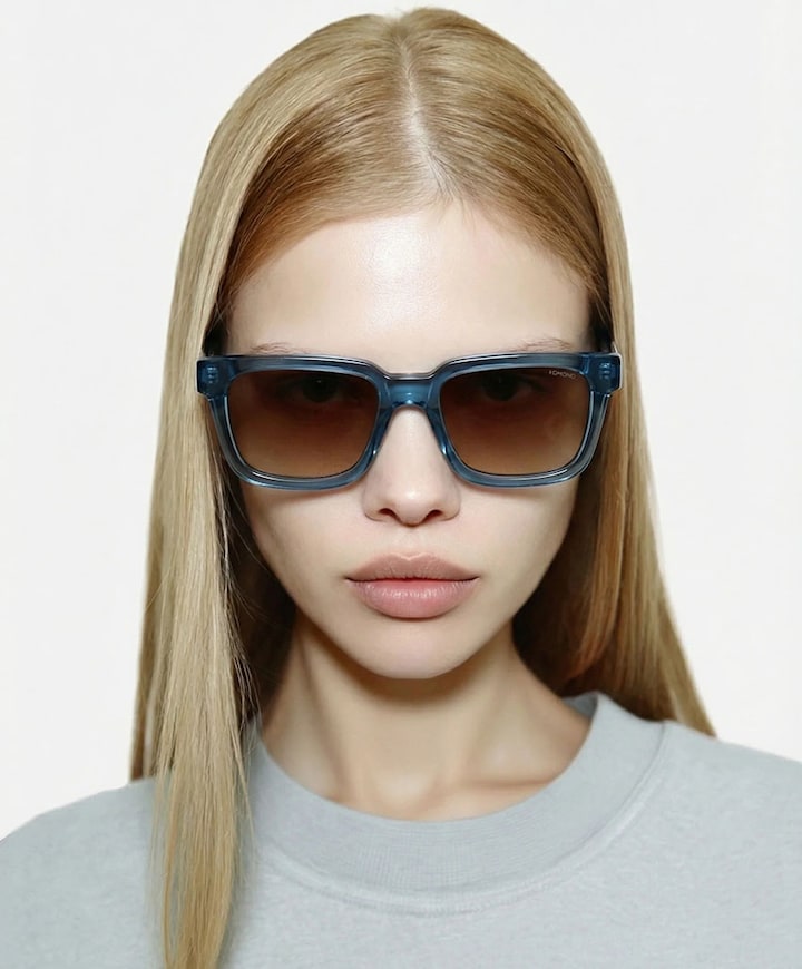 Heren zonnebril blauw