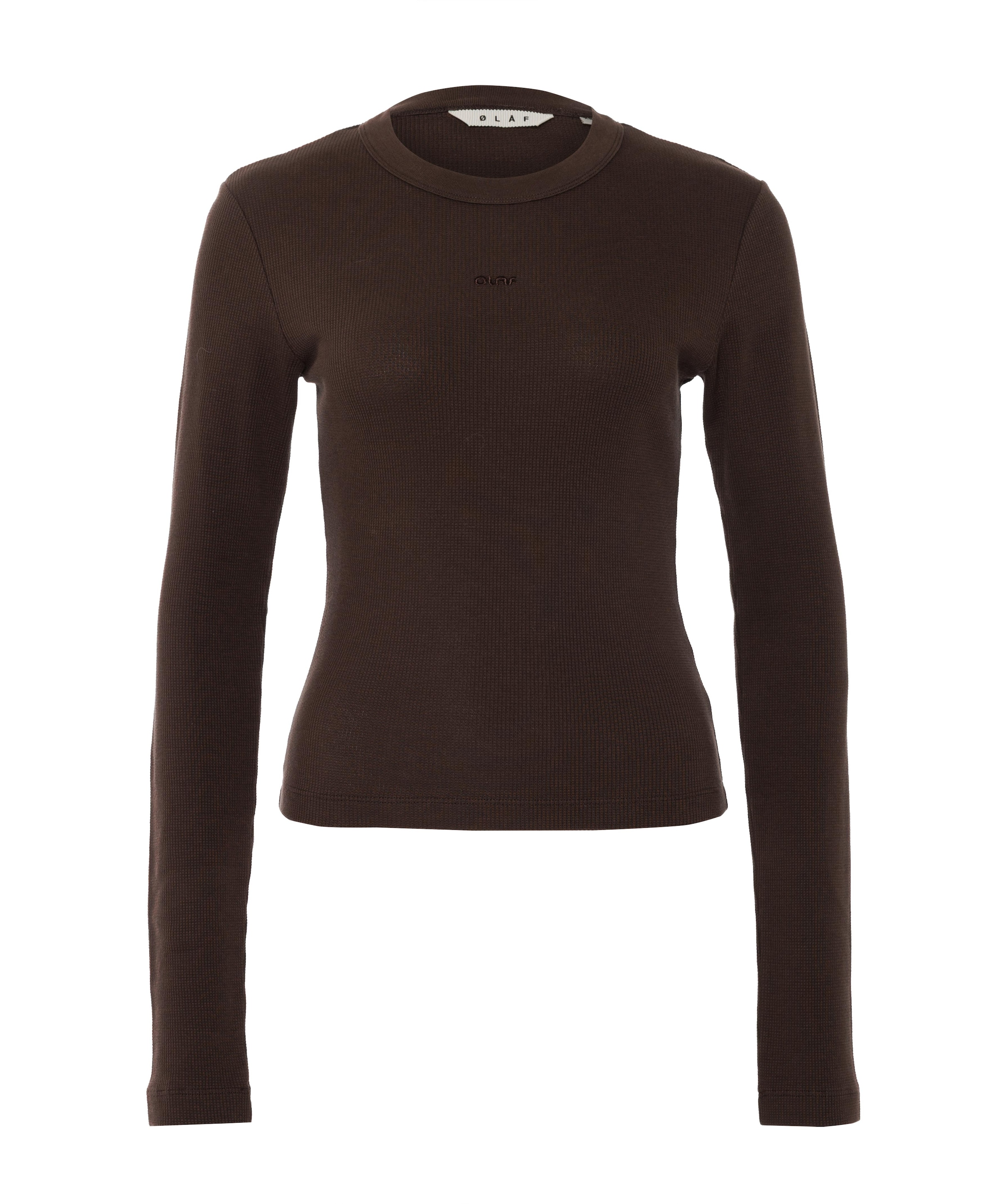 Dames longsleeve bruin