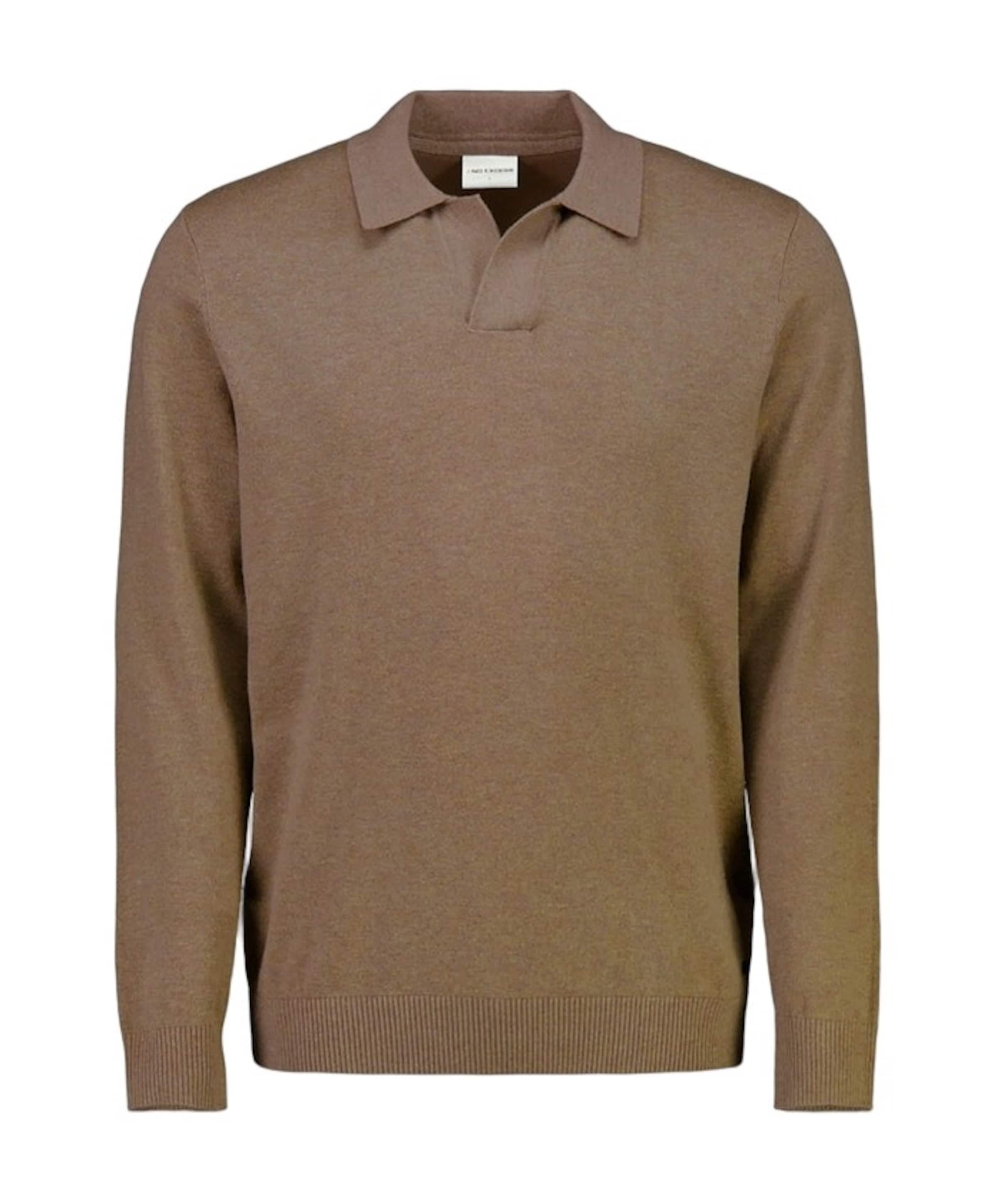 Heren polo bruin