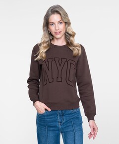 Dames sweater bruin