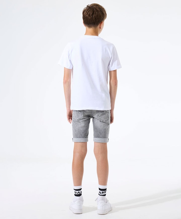 340 col.4005_Tavio short jongens korte broek grijs