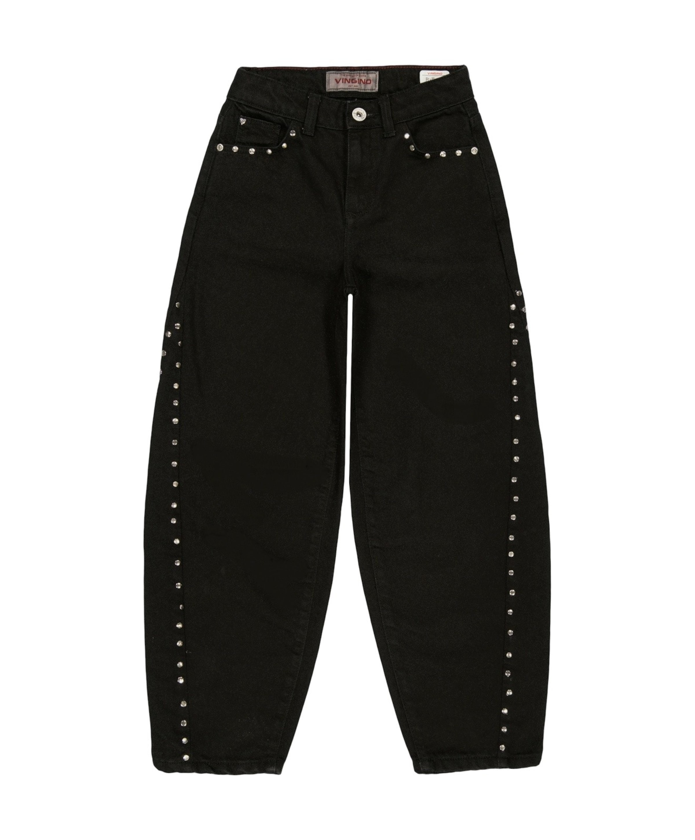 Camilla Stud meisjes jeans zwart