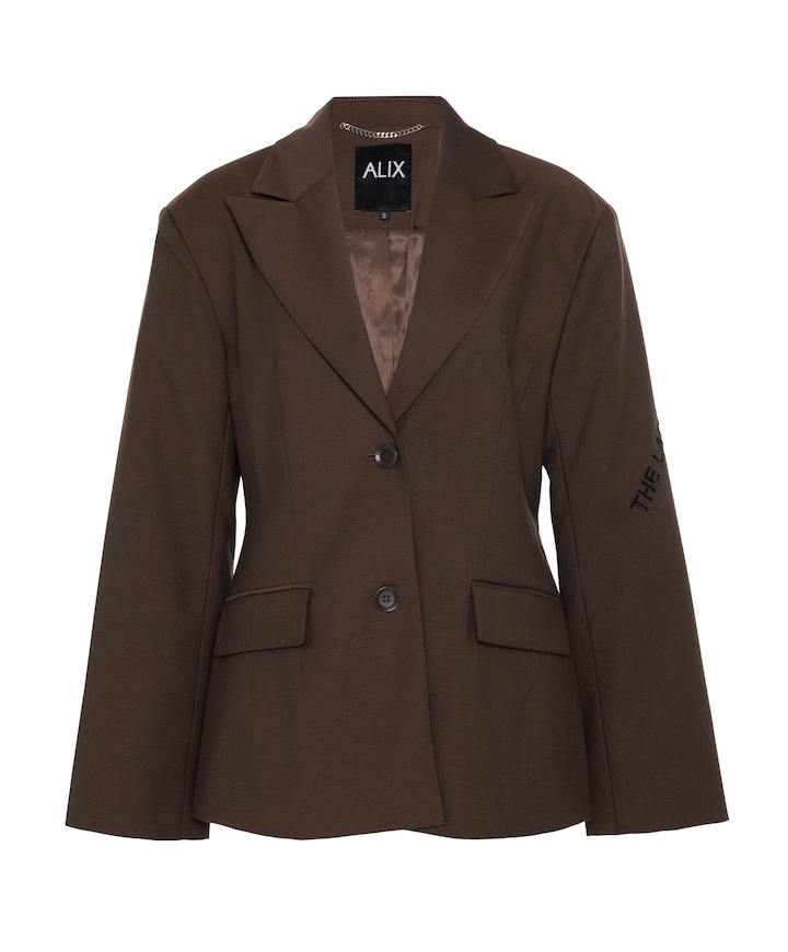 Dames blazer bruin