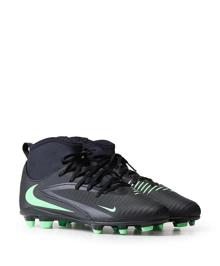 Jr Phantom 6 High Club Fg/mg jongens voetbalschoenen zwart